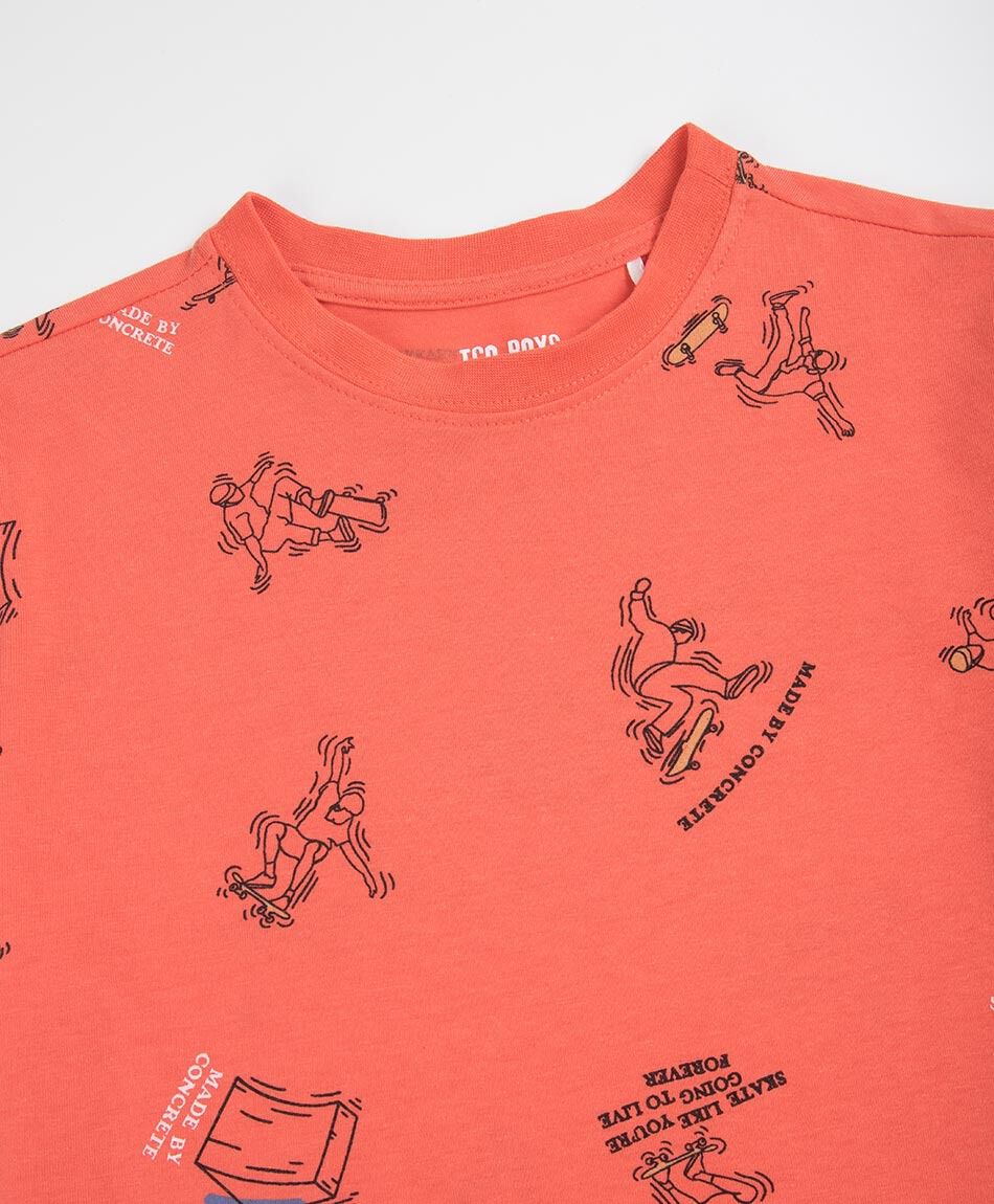 Remera nino trucos skate