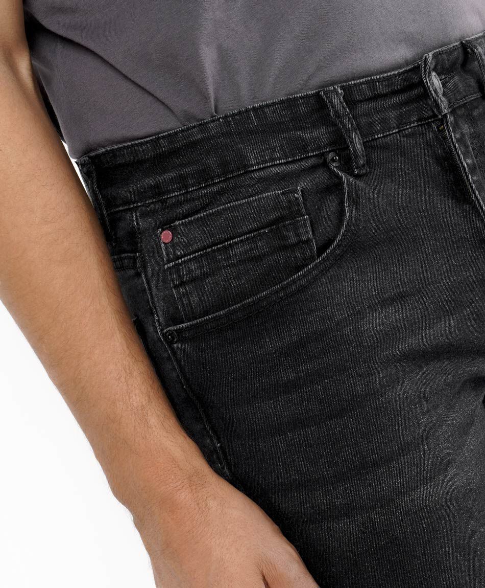 Jeans hombre gris oscuro skinny fit