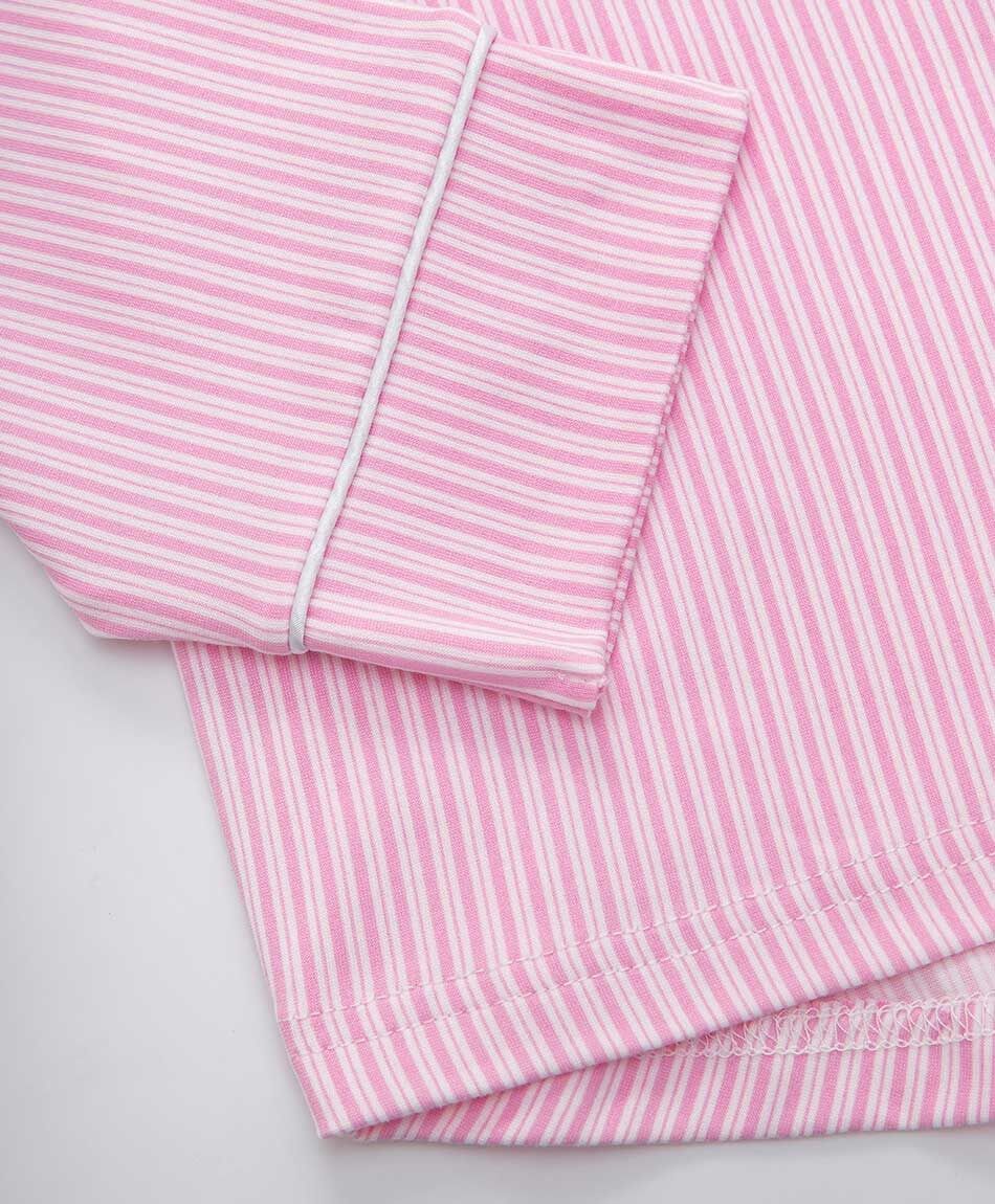 Pijama mujer camisero rosado l&iacute;neas