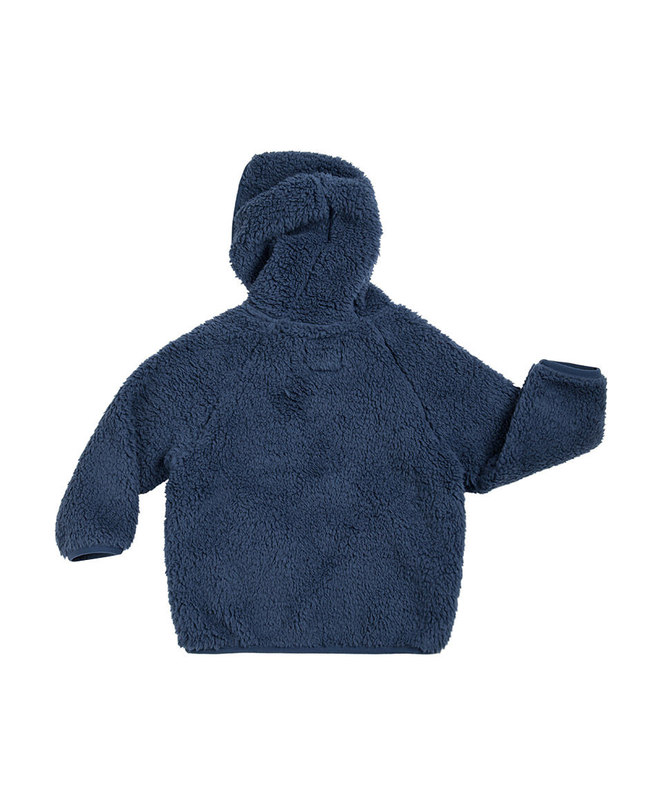 Poler&oacute;n beb&eacute; tela sherpas azul