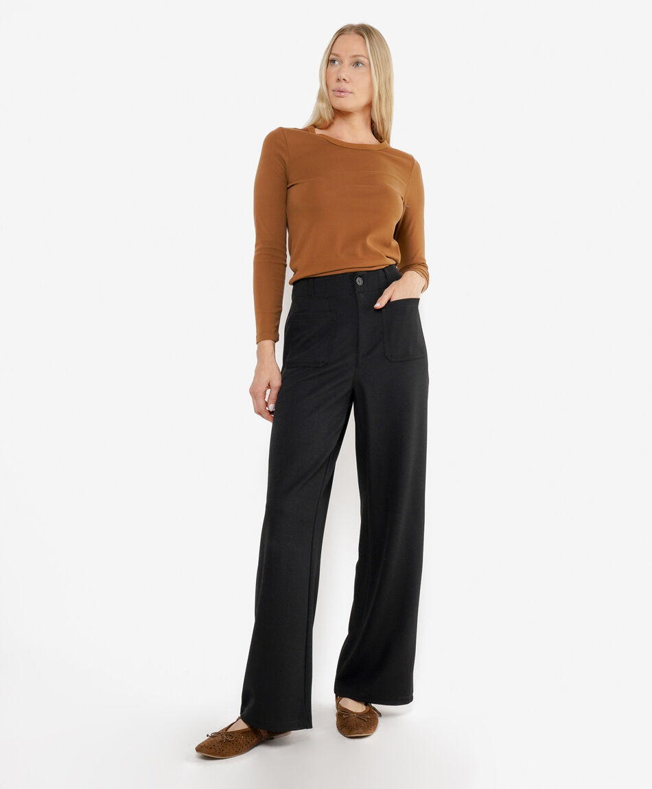 Pantal&oacute;n mujer pinzas bolsillos