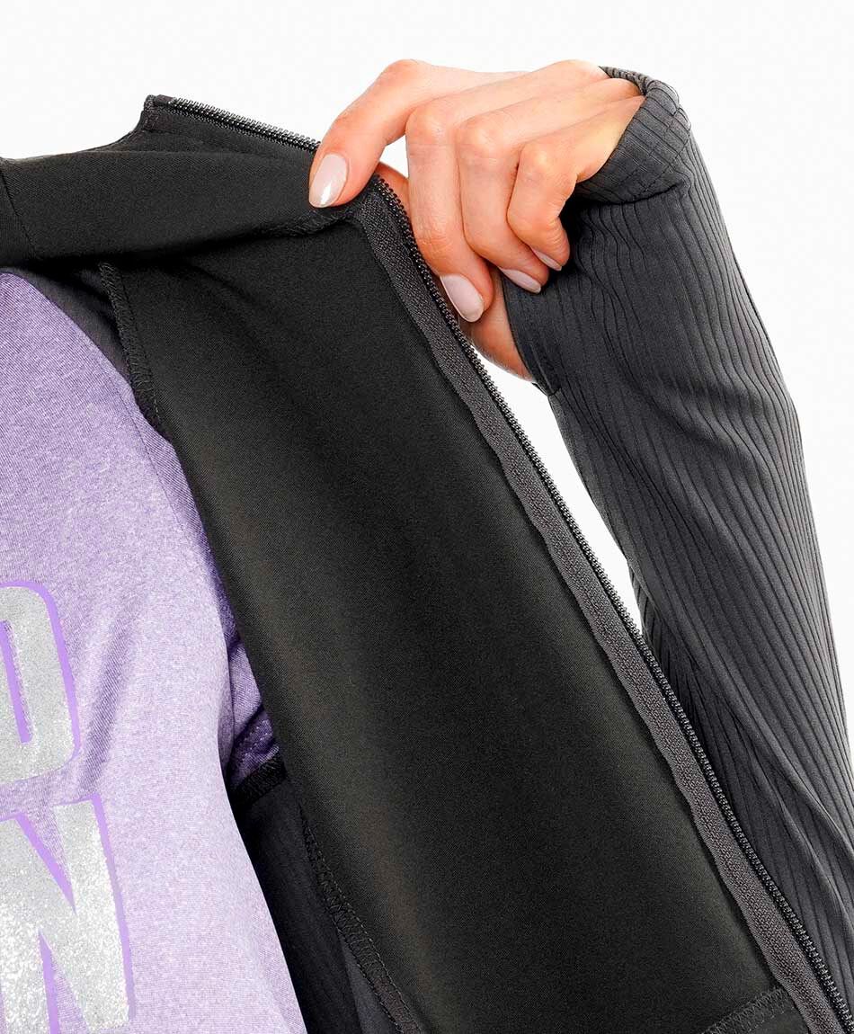 Buzo deportivo mujer dise&ntilde;o texturizado