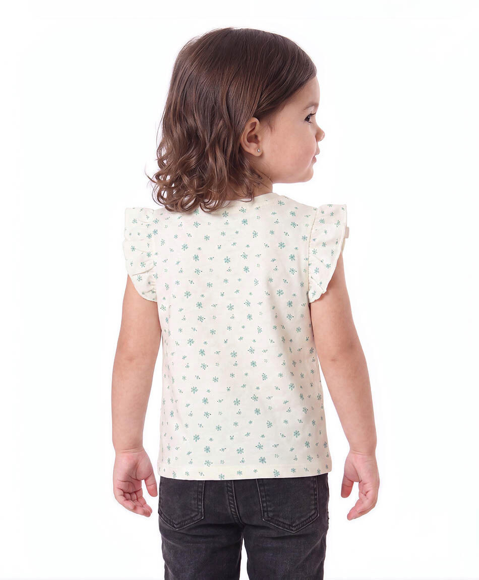 Remera beb&eacute; flores vuelos