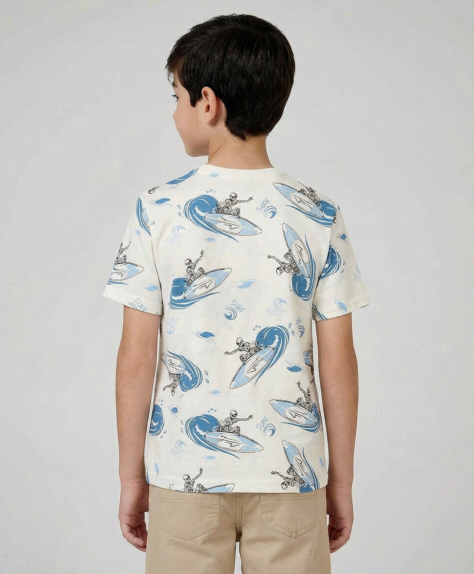 Remera ni&ntilde;o olas