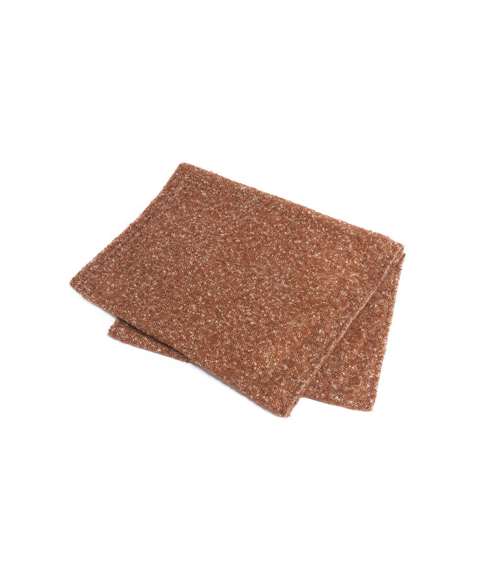 Cuello mujer tejido melange brown