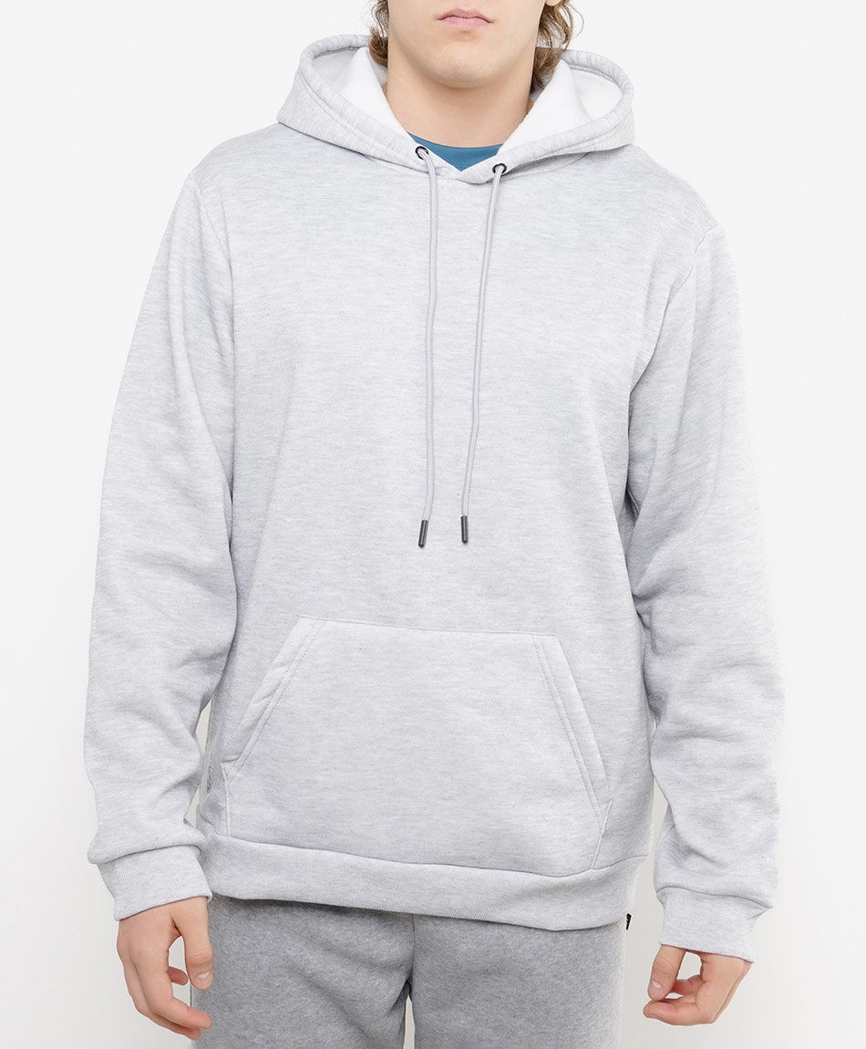 Buzo deportivo hombre liso gris