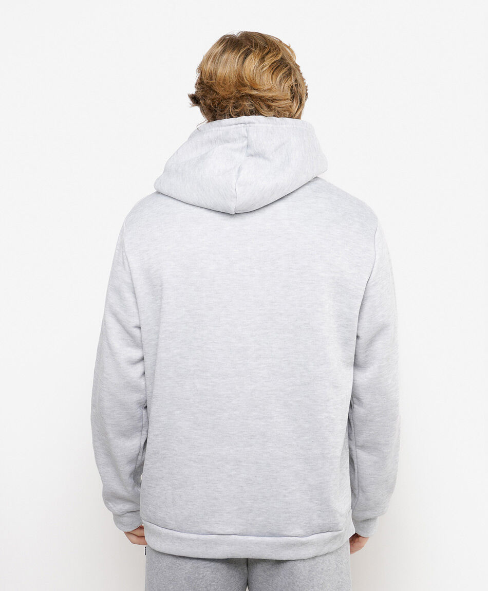 Buzo deportivo hombre liso gris