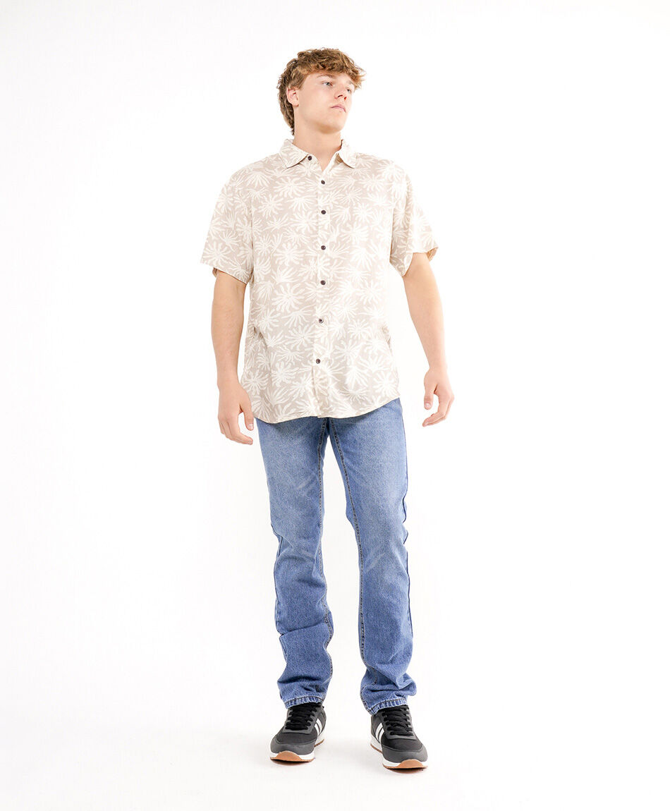 Camisa hombre print flores