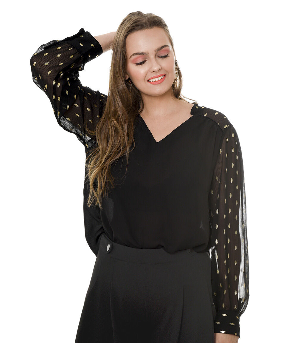 Blusa brillos