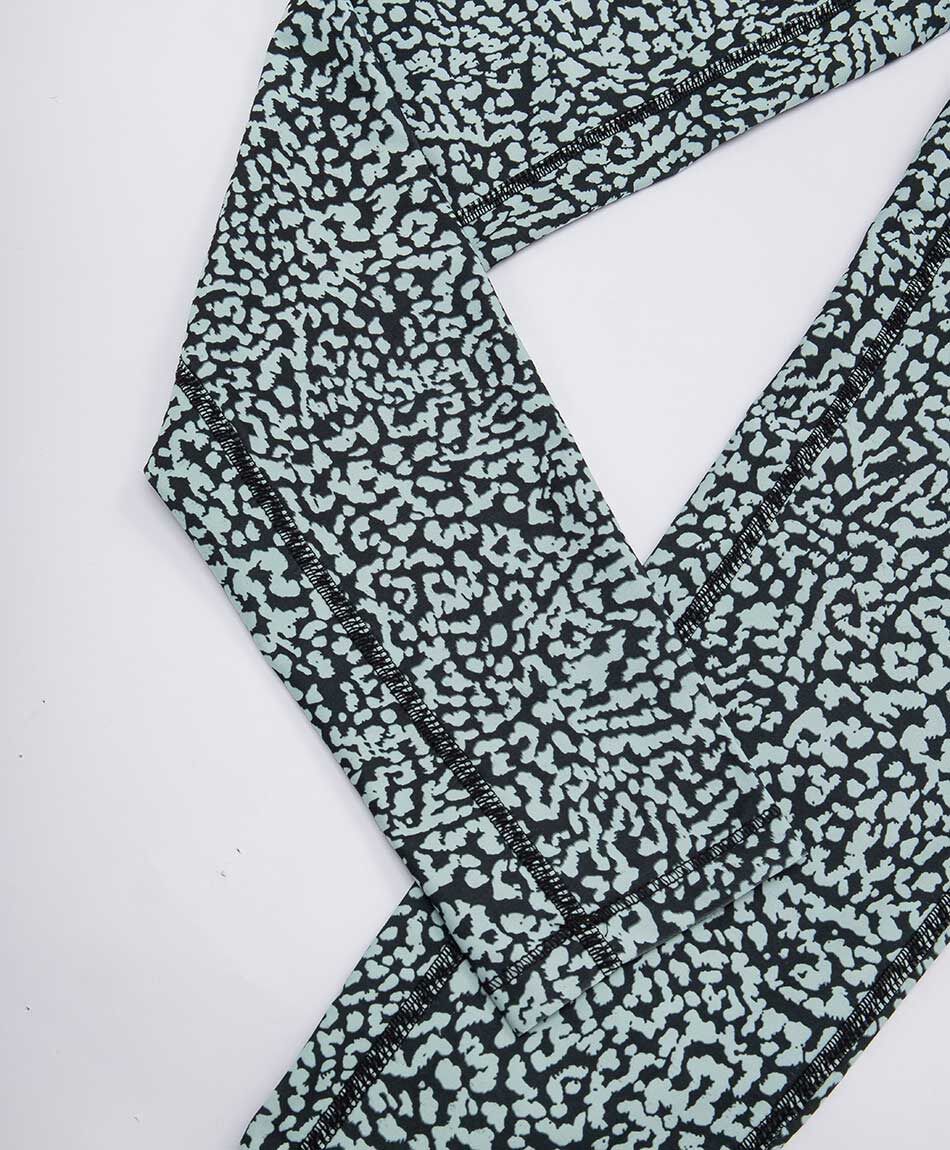 Calza deportiva mujer animal print green