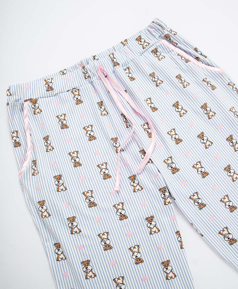 Pijama mujer rayas dog yorkshire
