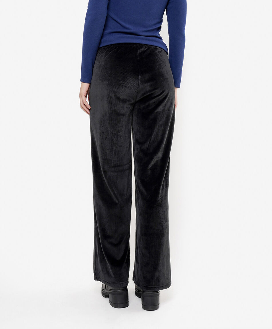 Pantal&oacute;n mujer corderoy negro