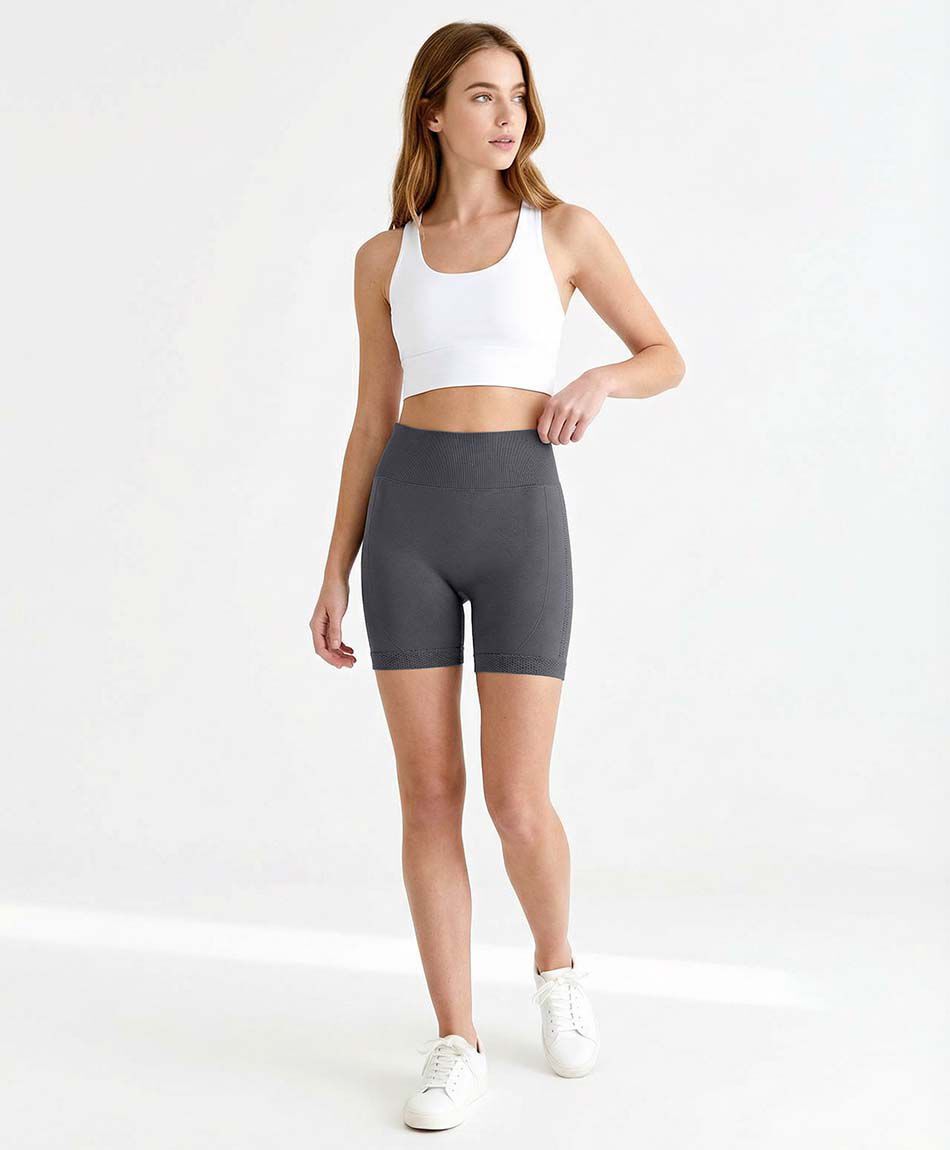 Short deportivo mujer push up grey