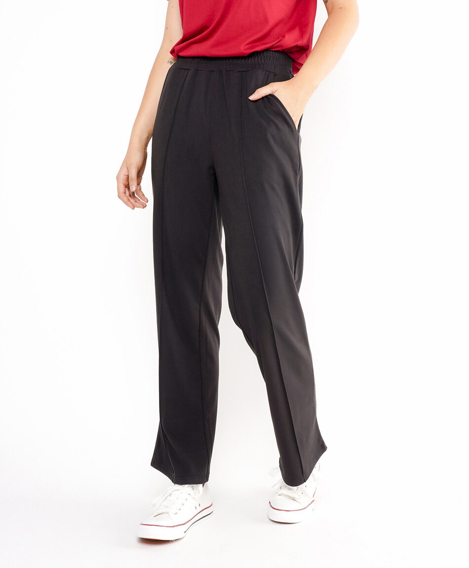 Pantal&oacute;n mujer con nervadura frontal