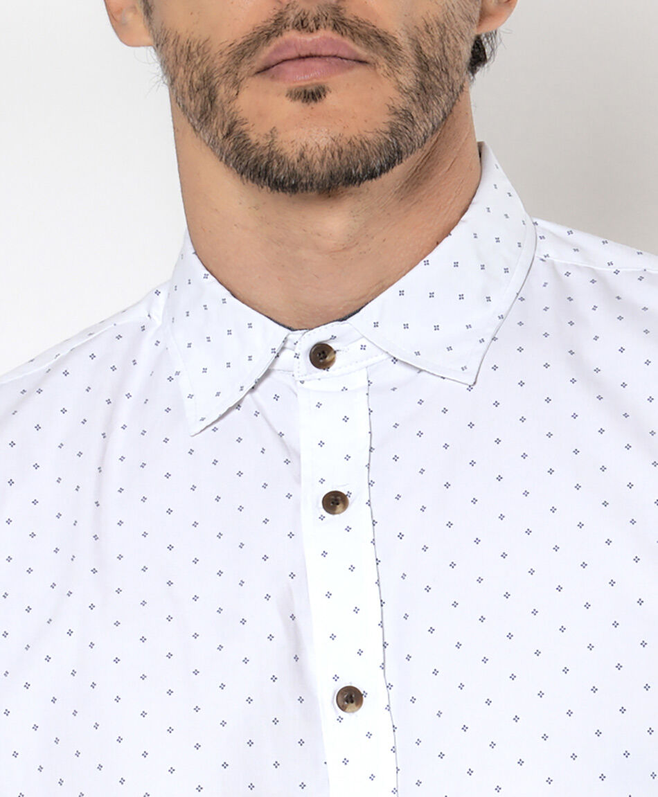 Camisa hombre bicolor