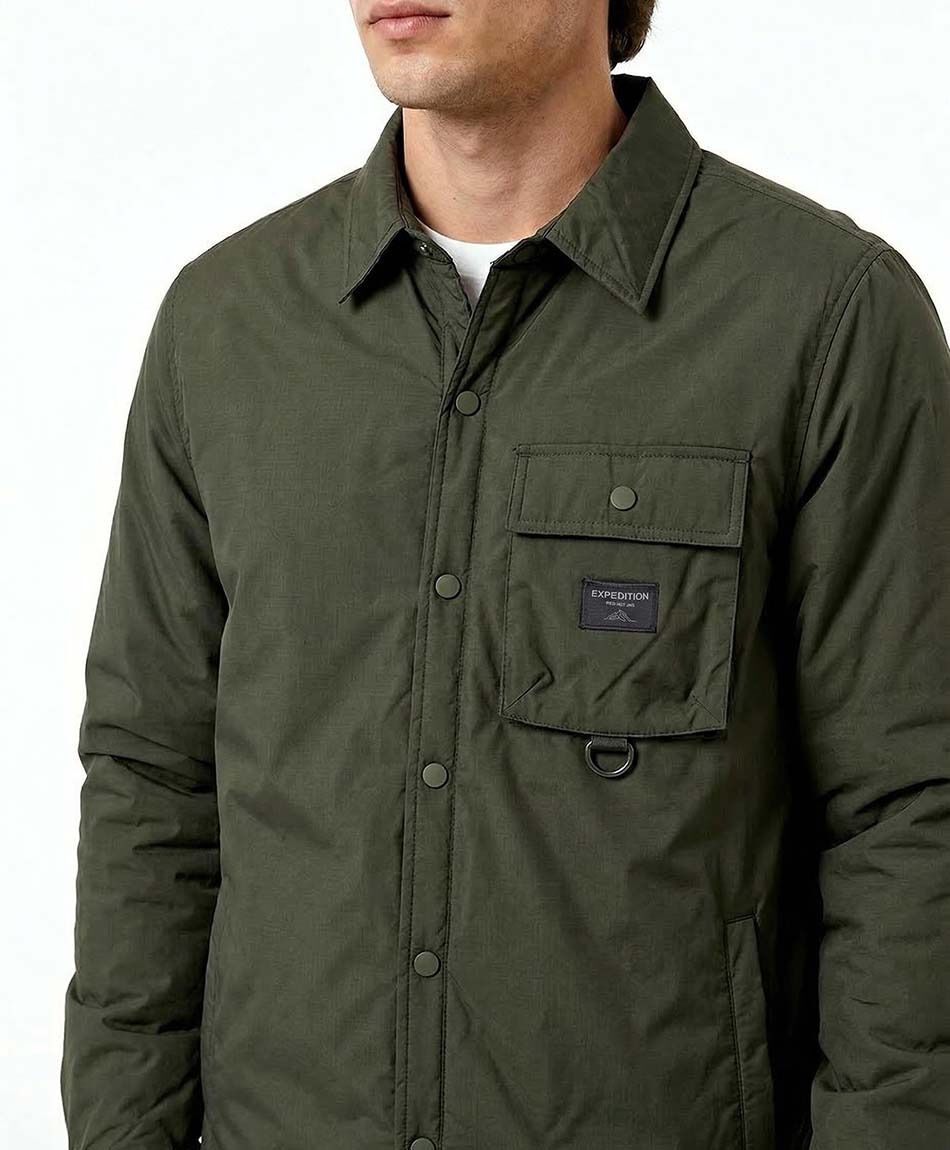 Campera hombre urbana forrada