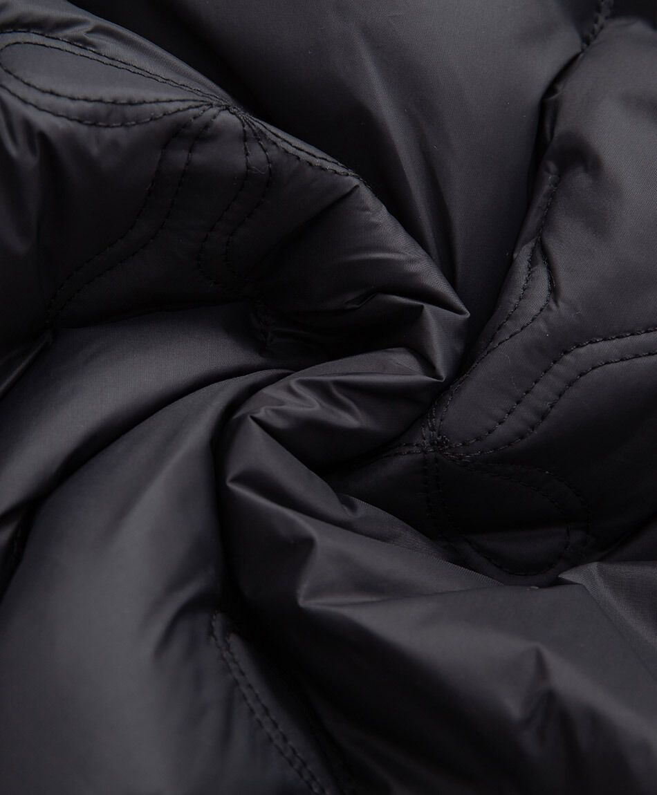 Parka ni&ntilde;a sin mangas negro