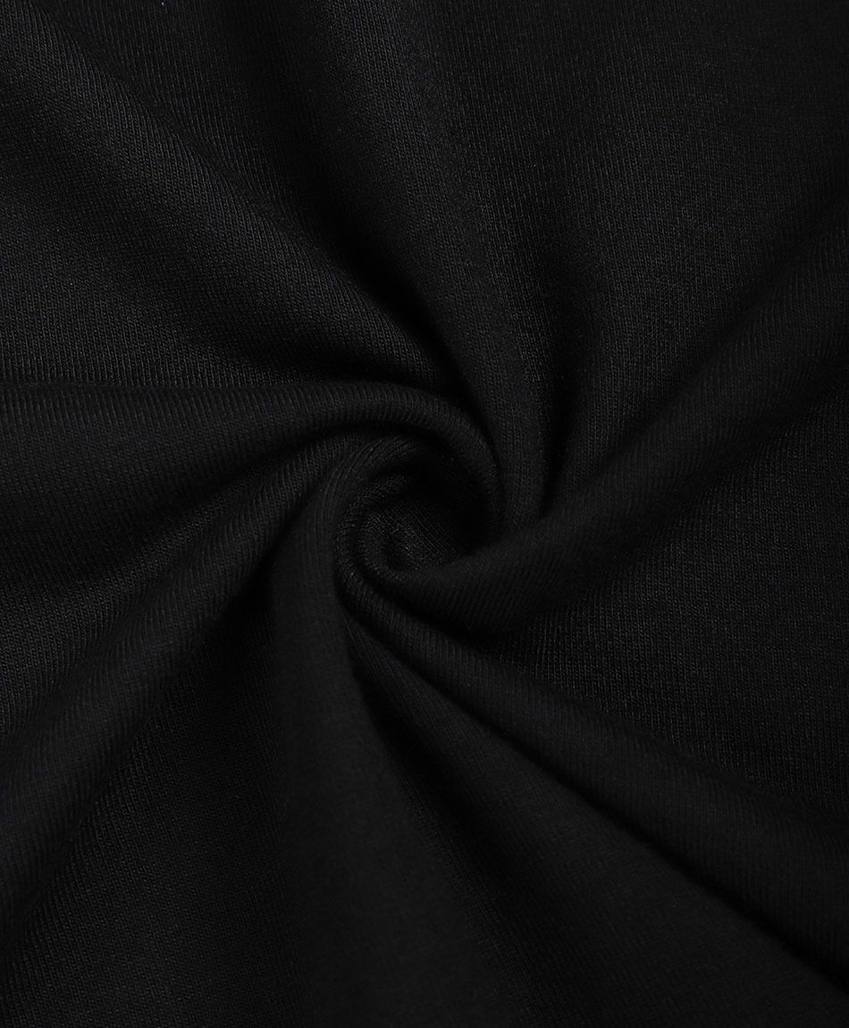 Remera hombre cuello polo negro