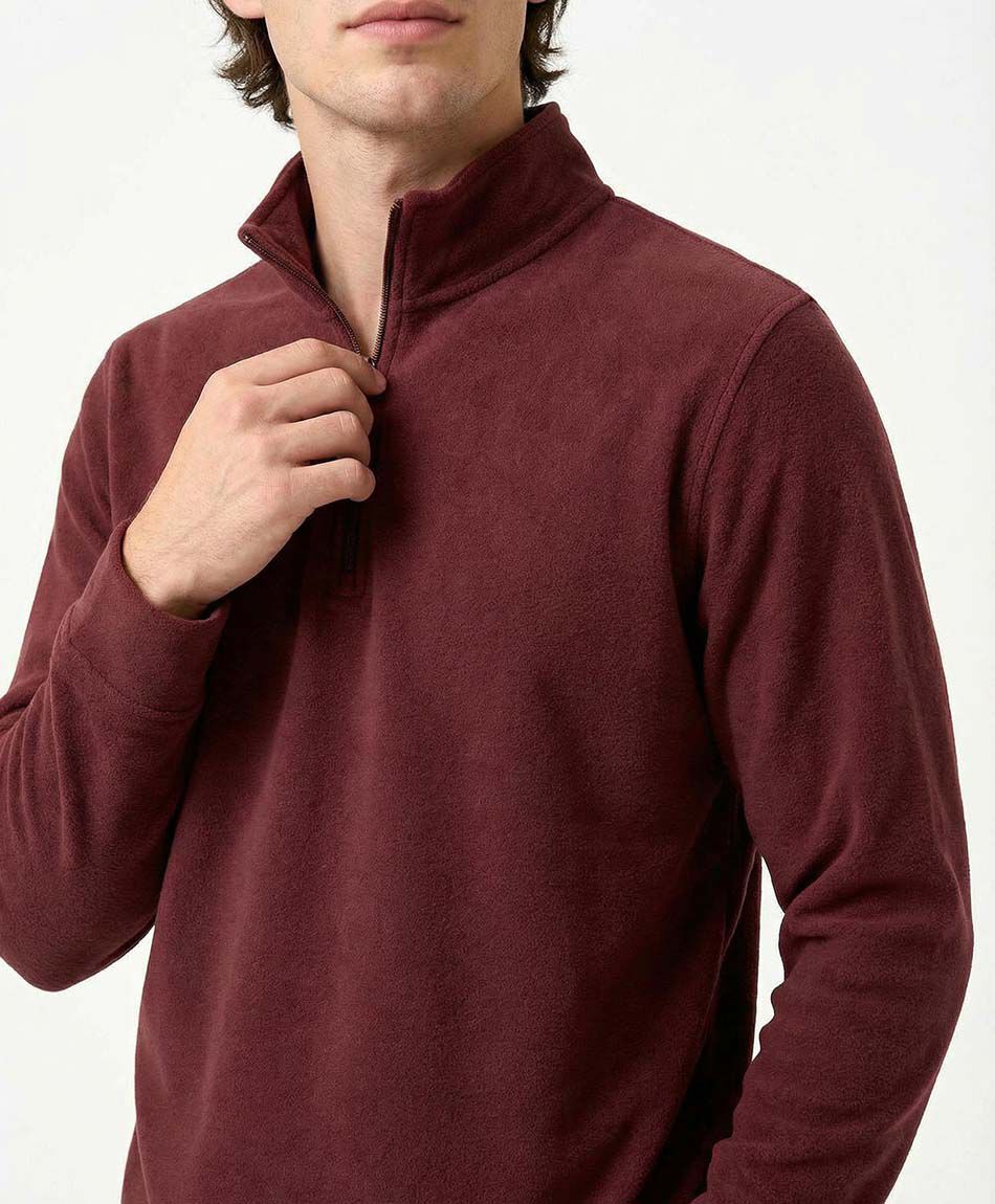 Buzo hombre outdoor medio cierre