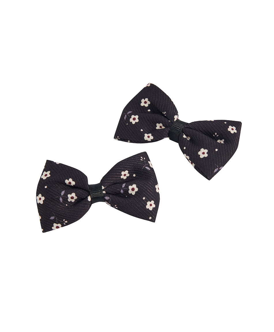 Set 2 pinches infantil cinta florcitas