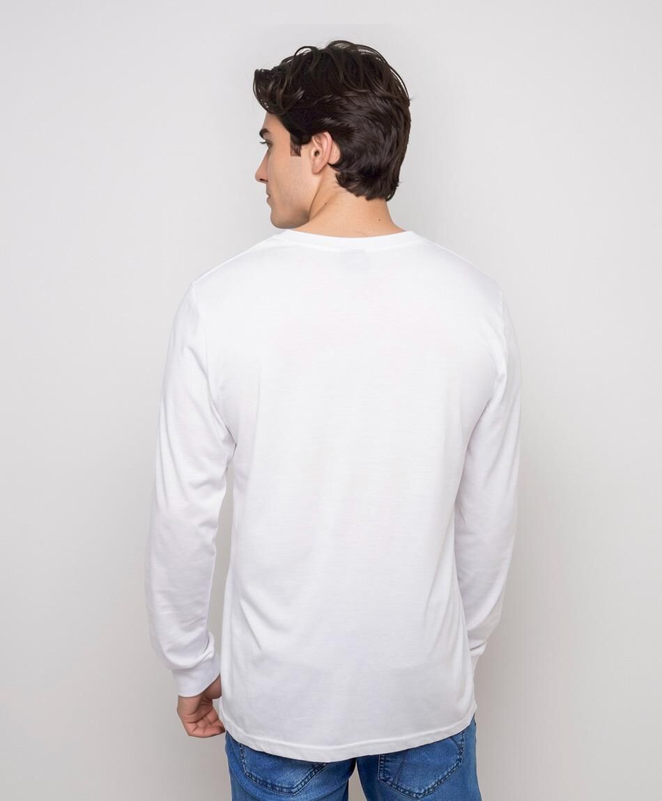 Remera hombre lisa manga larga