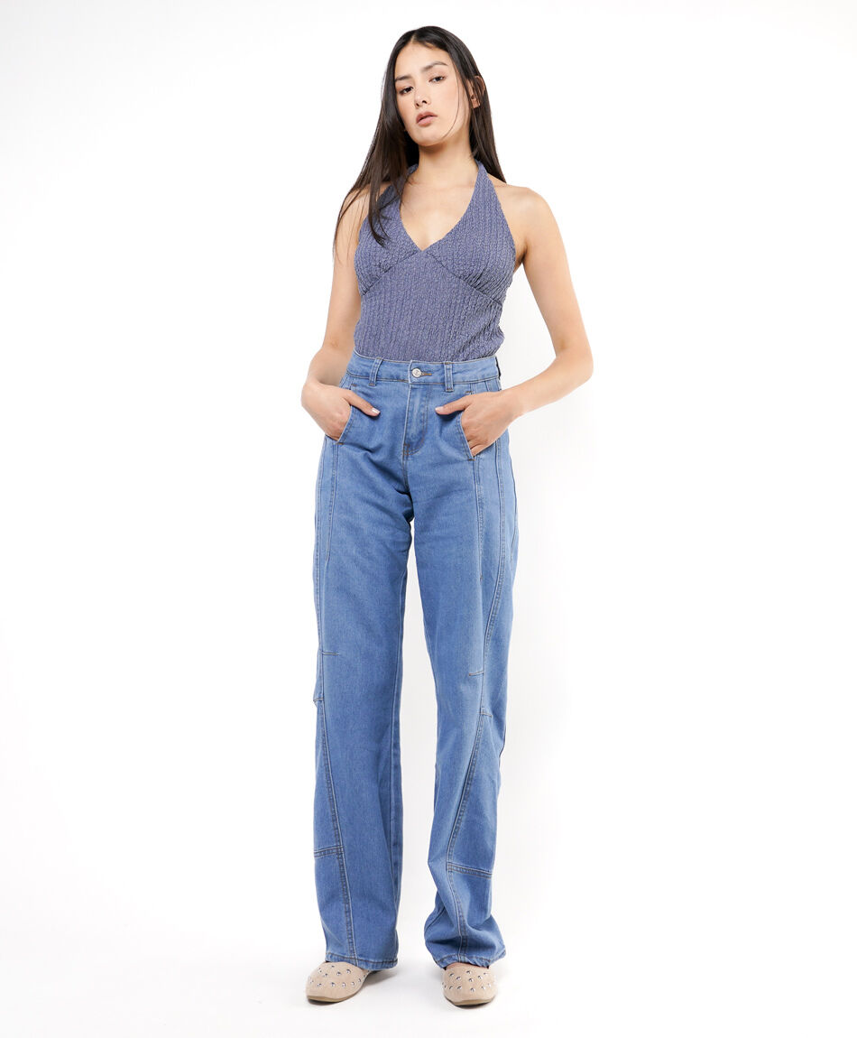 Jeans mujer dise&ntilde;o bordes