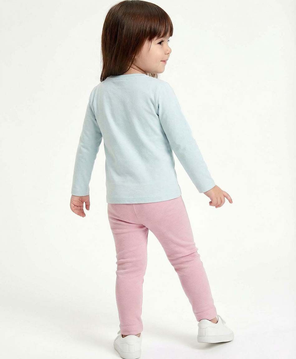 Leggins beb&eacute; fur lisa rosado