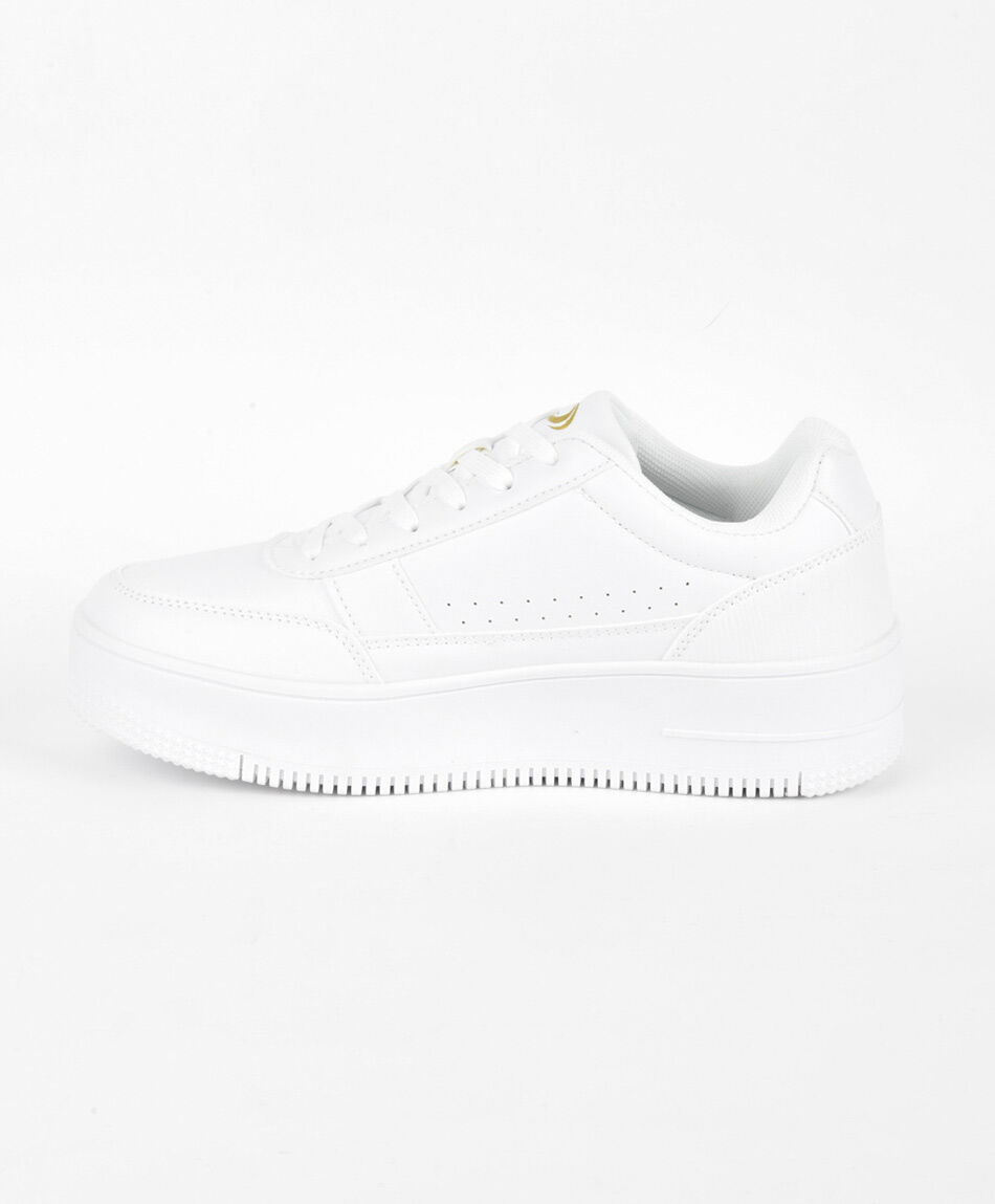 Zapatilla mujer blanca plataforma