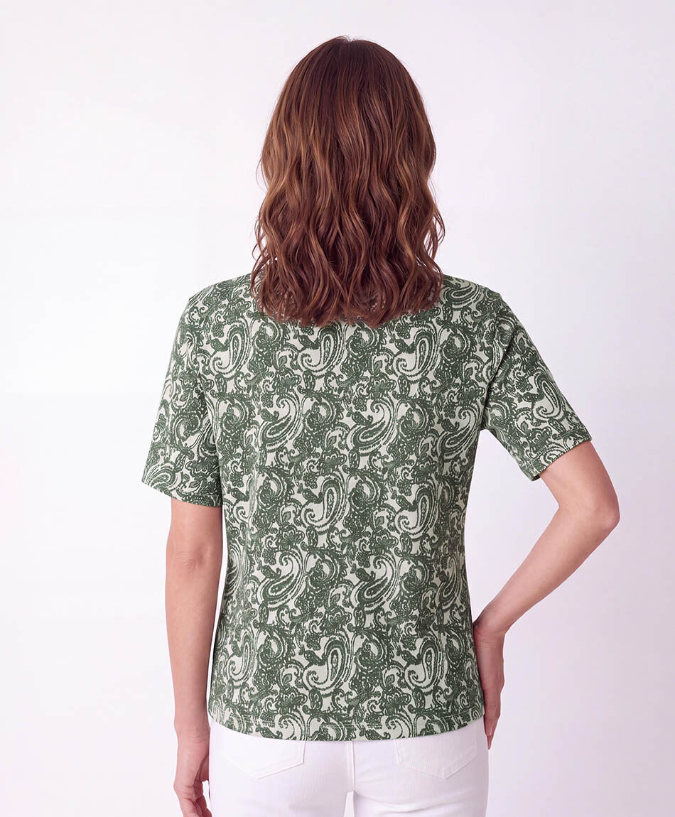 Remera mujer paisley