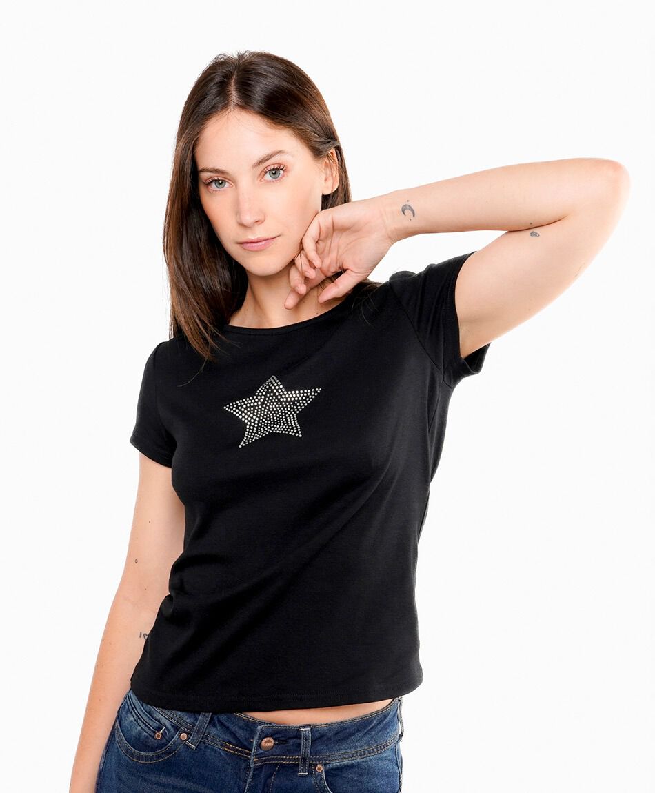 Remera mujer black star