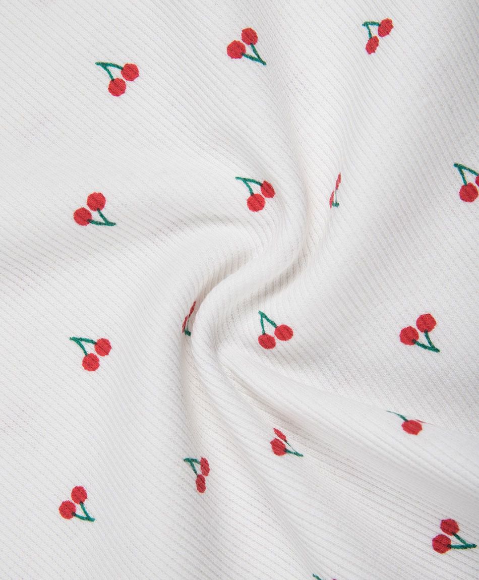 Remera ni&ntilde;a cerezas sin mangas
