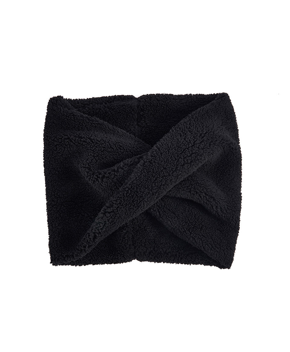 Cuello mujer corderito negro