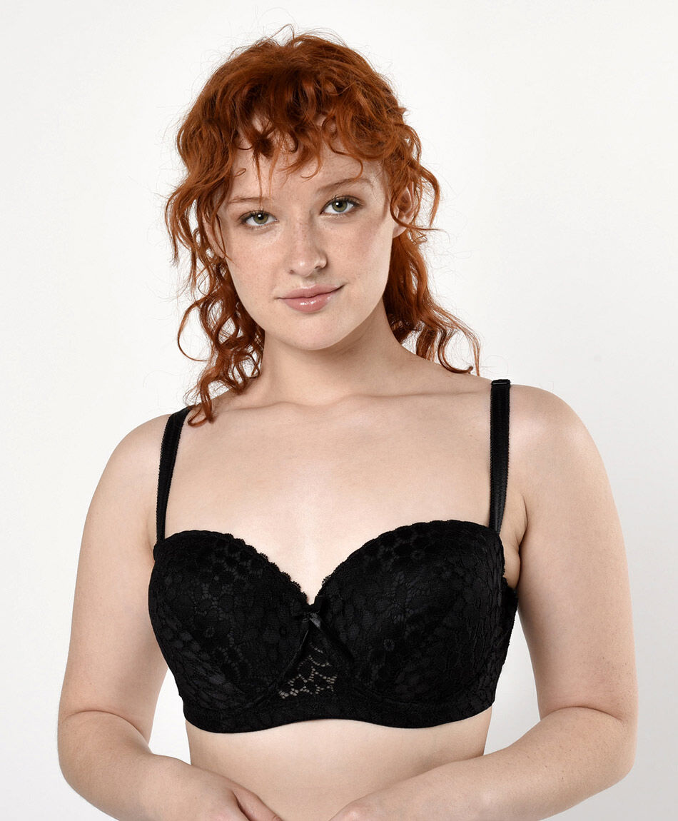 Corpi&ntilde;o mujer floreado strapless