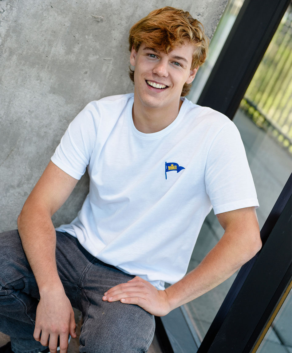 Remera hombre lisa bandera