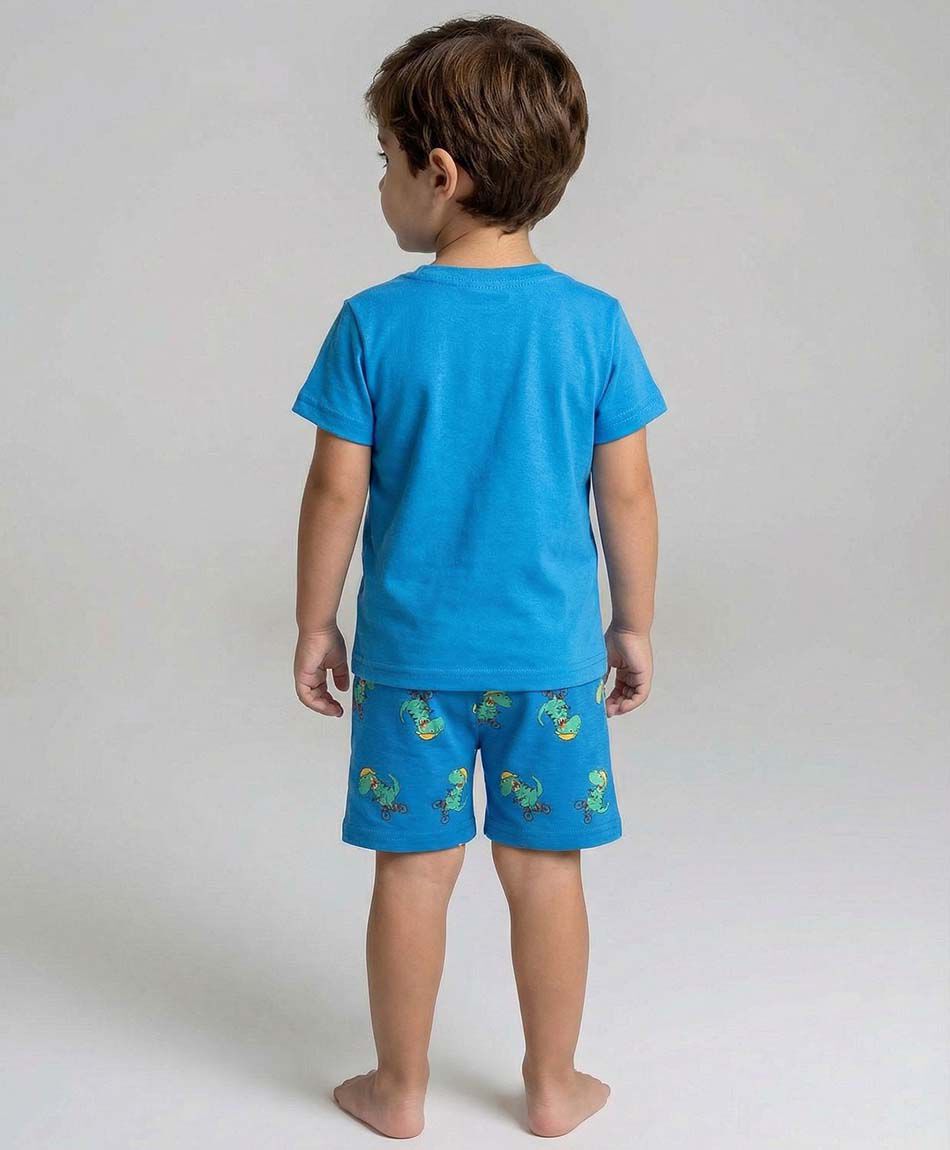 Pijama beb&eacute; dinosaurio bicicleta