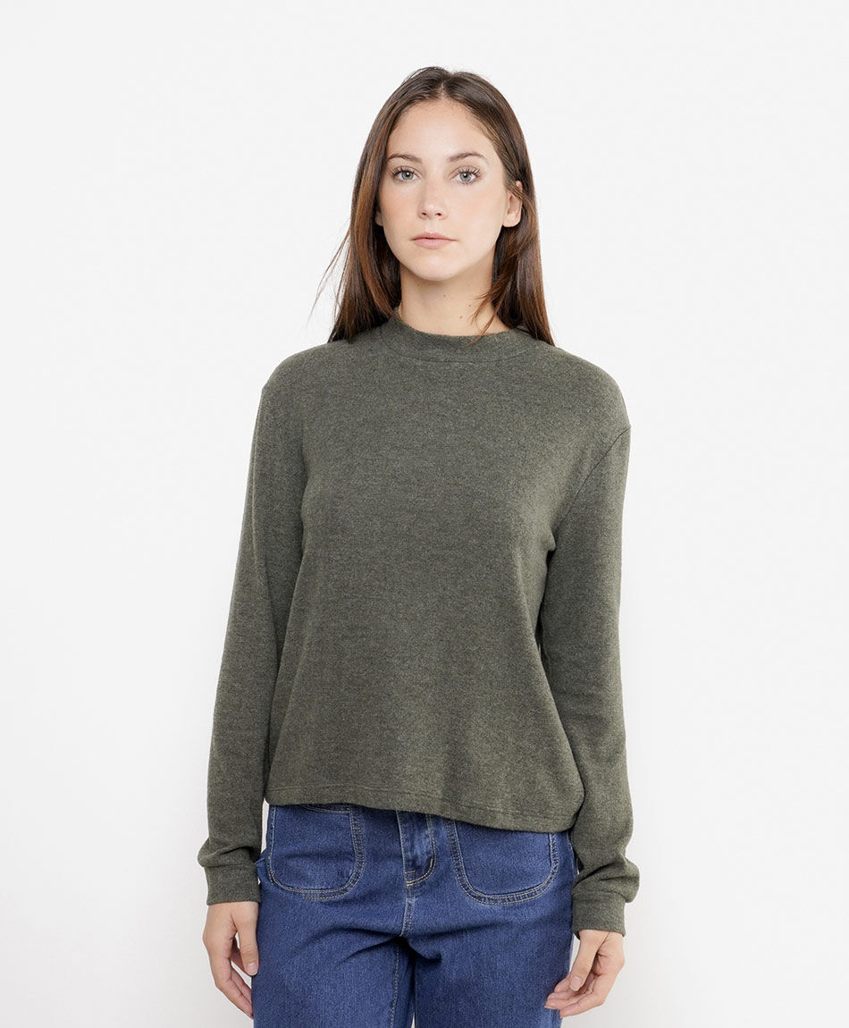 Remera mujer cuello medio