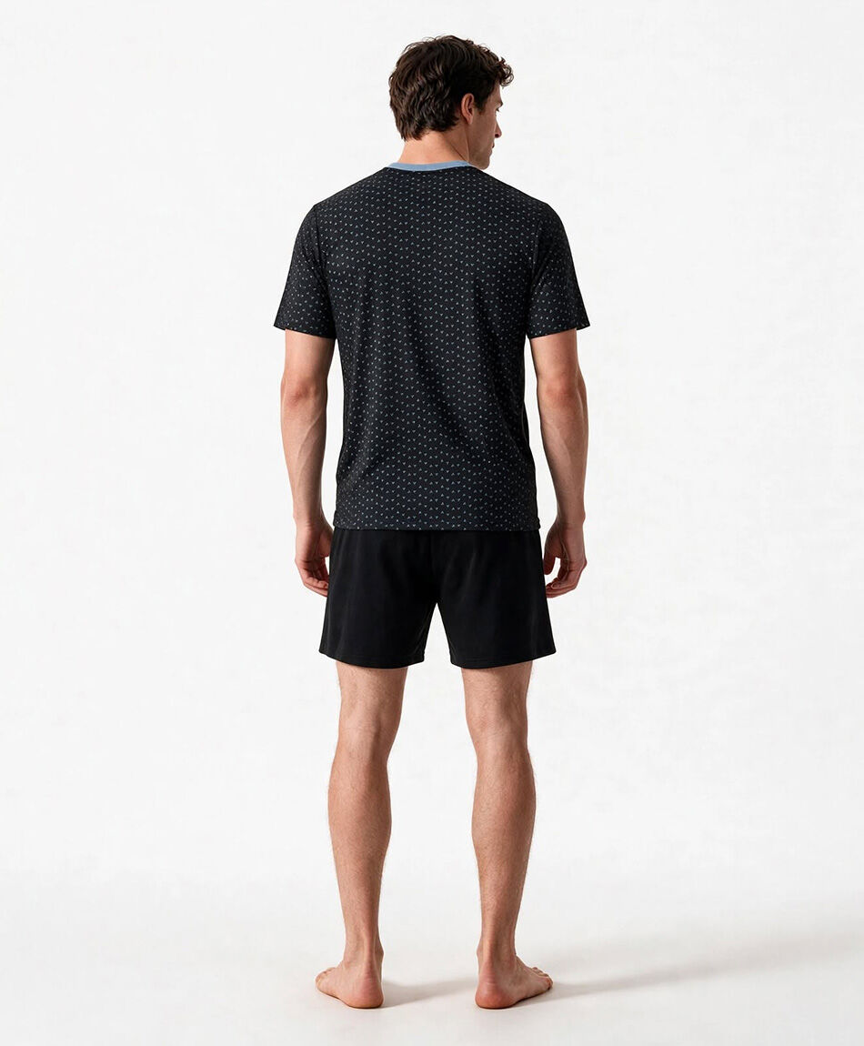 Pijama hombre tri&aacute;ngulos