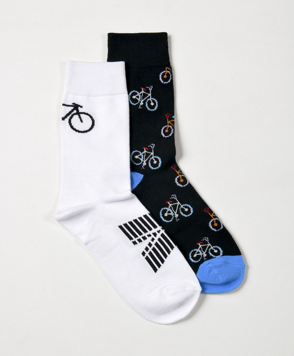 Pack 2 medias hombre bici