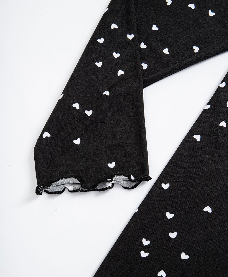 Camisola mujer corazones white