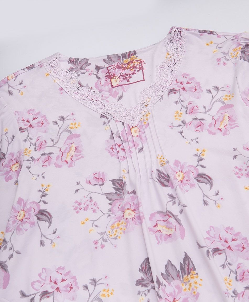 Camis&oacute;n mujer floreado rosada