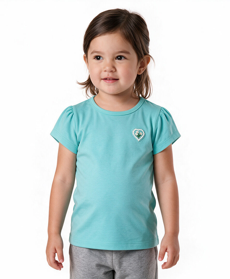 Remera beb&eacute; parche coraz&oacute;n