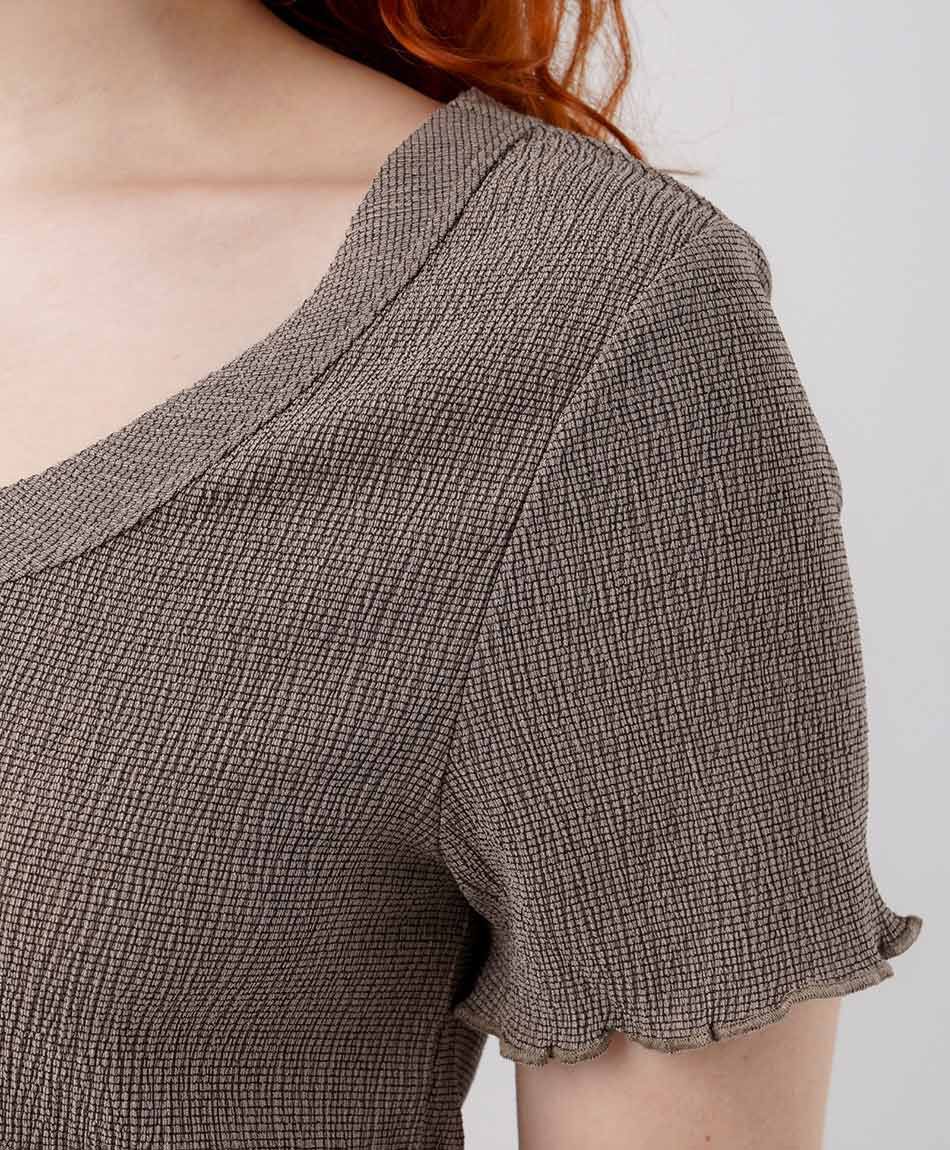Remera mujer textura vichi