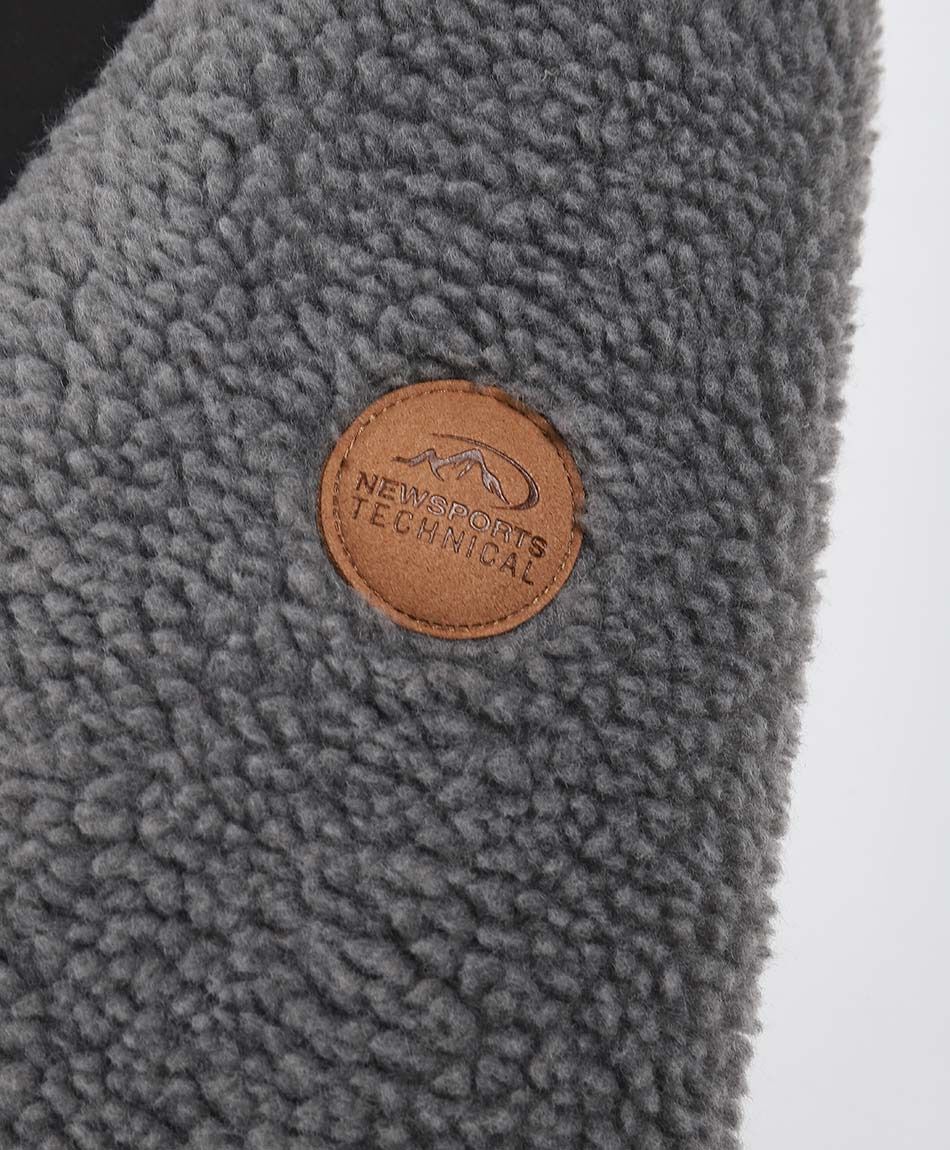 Campera hombre gris melange