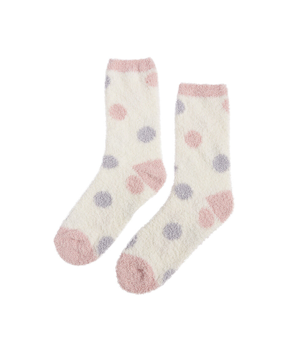 Pack 2 medias mujer invierno puntos