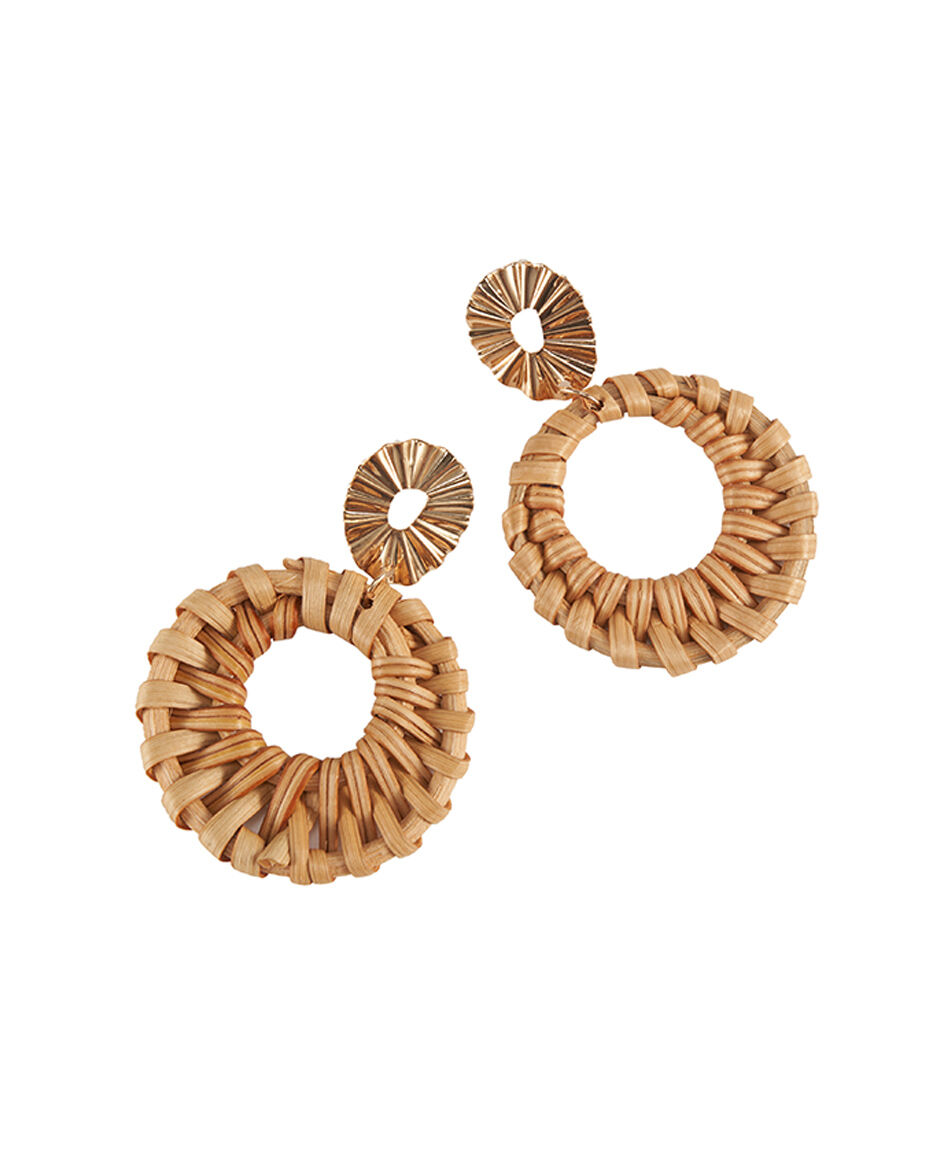 Aros mujer rafia