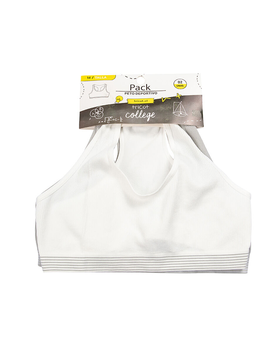 Pack 2 top escolar ni&ntilde;a light