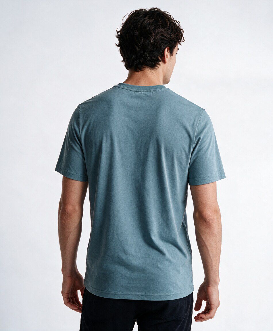 Remera hombre lisa logo