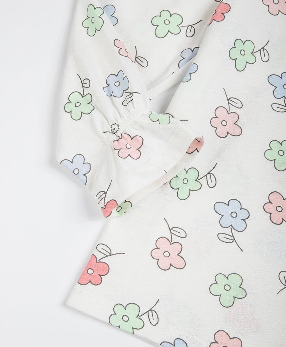 Remera beb&eacute; floreada