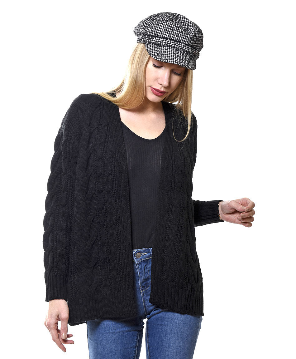 Cardigan grueso trenzas