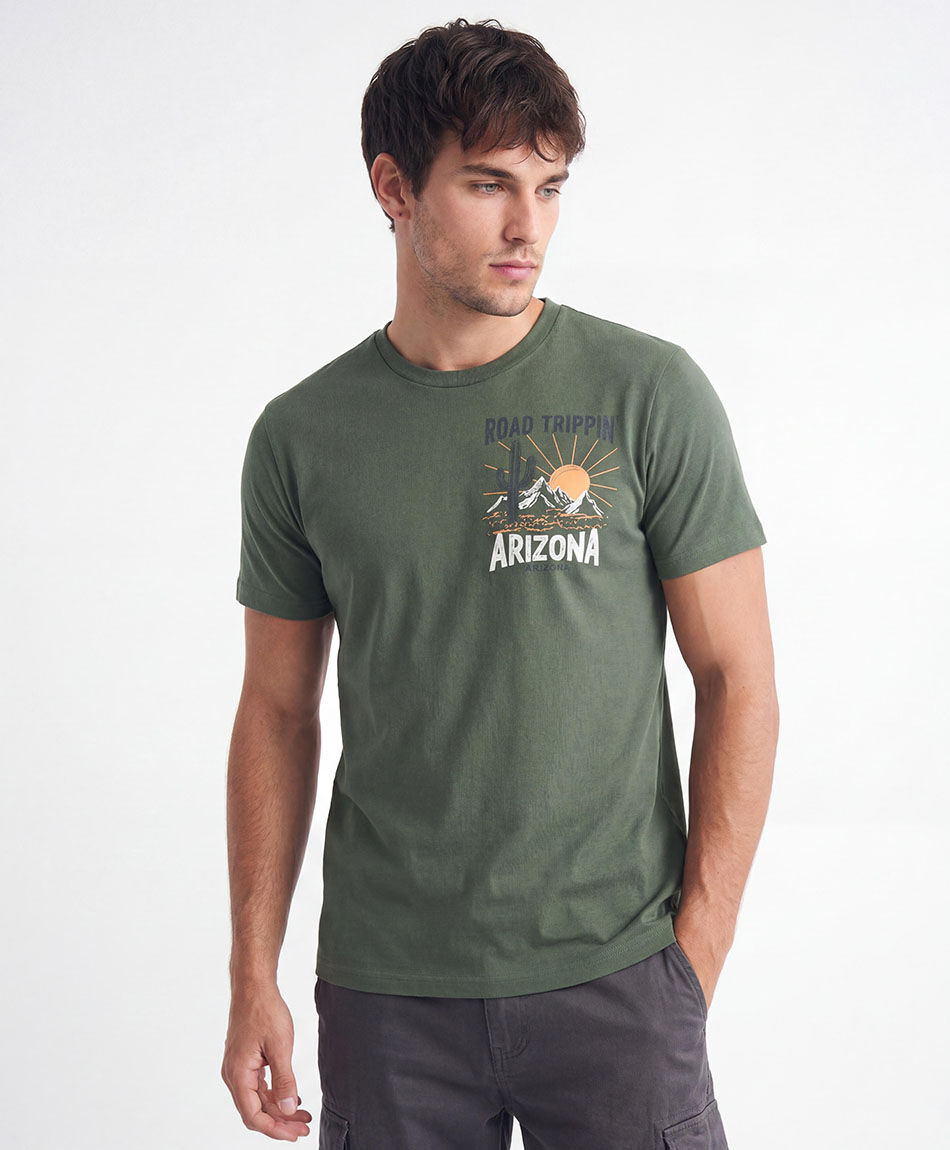Remera hombre arizona green